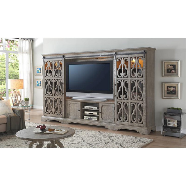 Acme Artesia Entertainment Center in Salvaged Natural (Side Piers