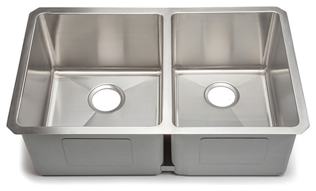 Hahn Extra Large 60 40 Double Bowl Kitchen Sink Contemporary Kitchen Sinks By Your Sink Warehouse Lp Houzz