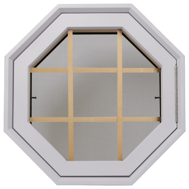 JJJ Specialty Co Rambler Breeze 4 Season Poly White Octagon Window