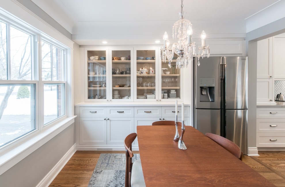 Inspiration for a transitional dining room remodel in Toronto