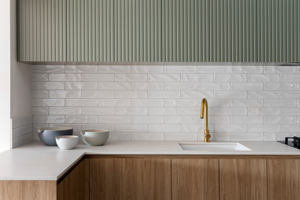 Inspiration for a scandinavian kitchen in Melbourne.