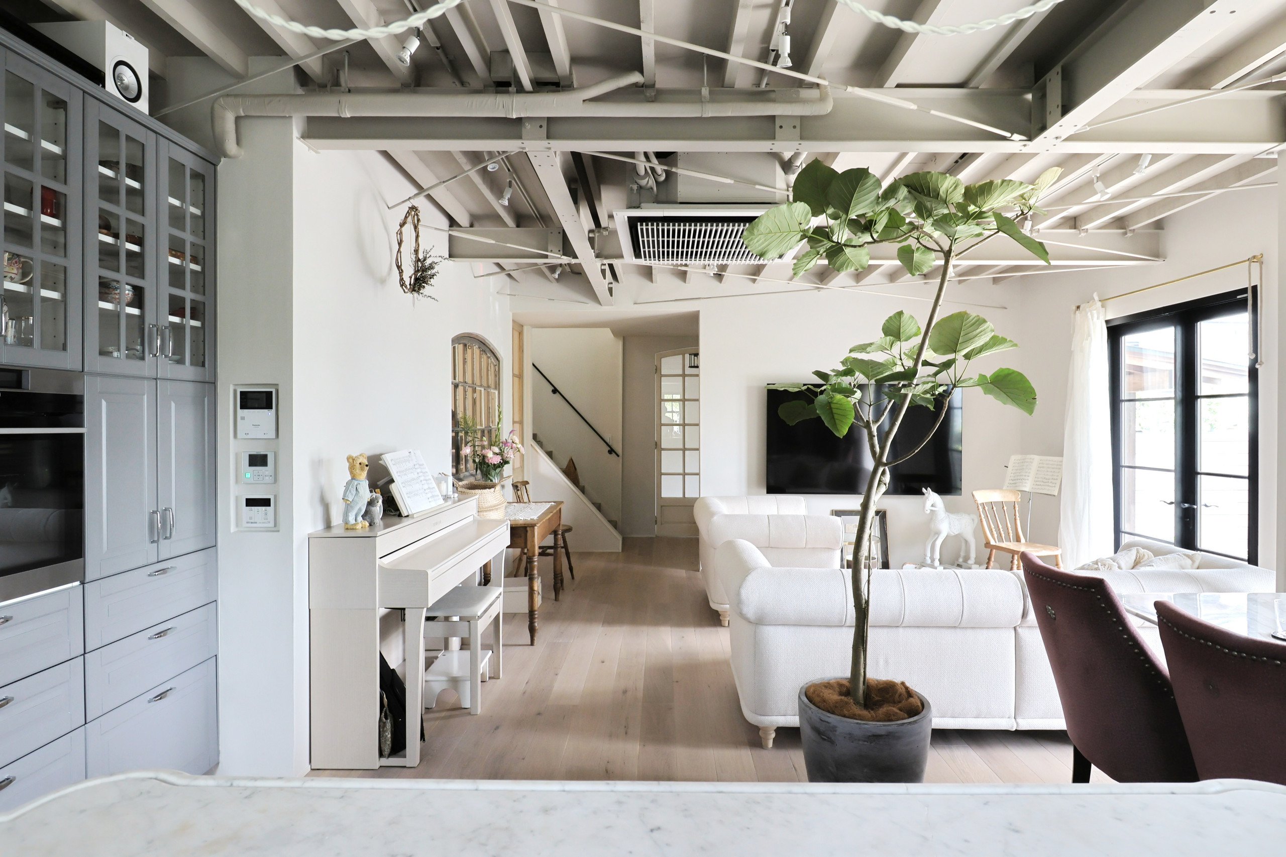 House in Hamakaze - エクレクティック - リビング - 神戸 - Mimasis Design/ミメイシスデザイン ...