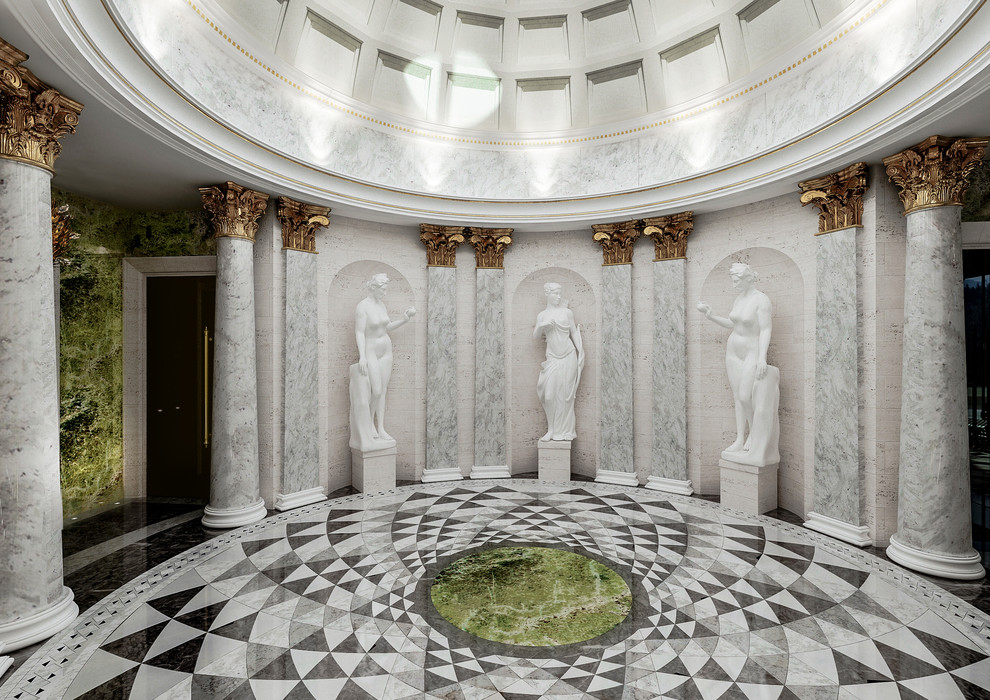 Интерьеры старинного дома 3200 кв метров в Австрии