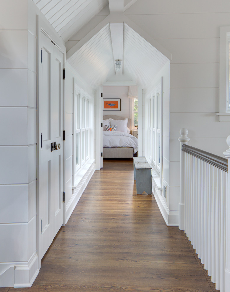 Inspiration for a beach style hallway in Milwaukee.