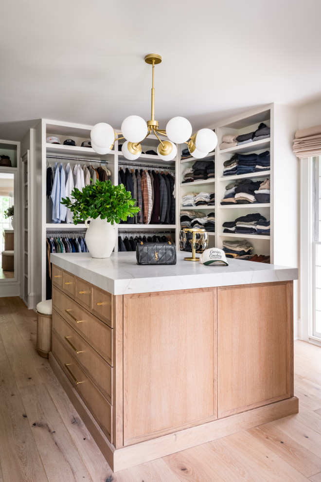 Example of a transitional closet design in Charlotte