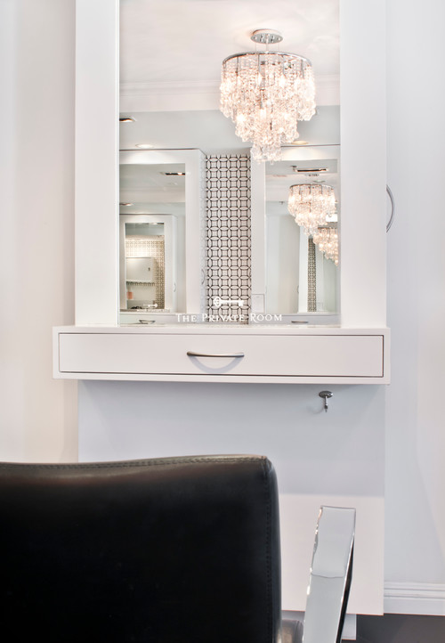 What is average height of beauty salon counter