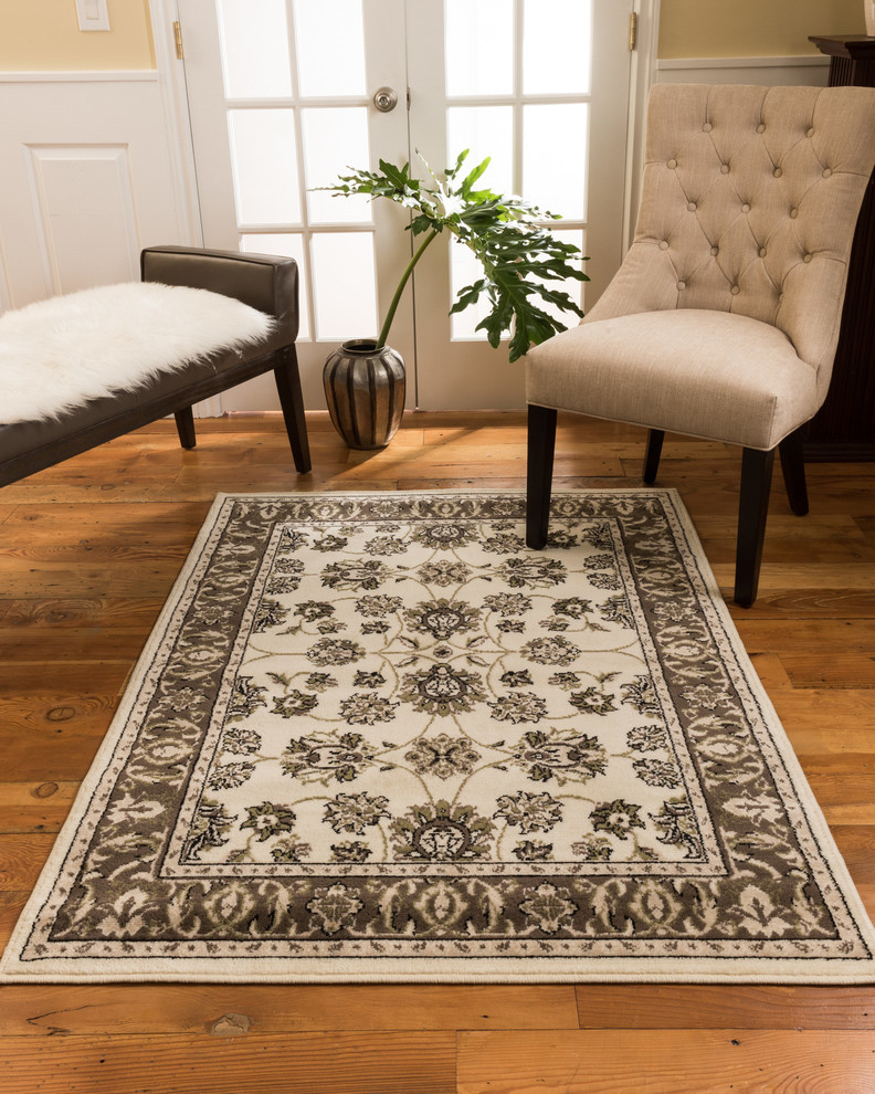 Chastain Polypropylene Vintage Oriental Area Rug Carpet, 5' X 8