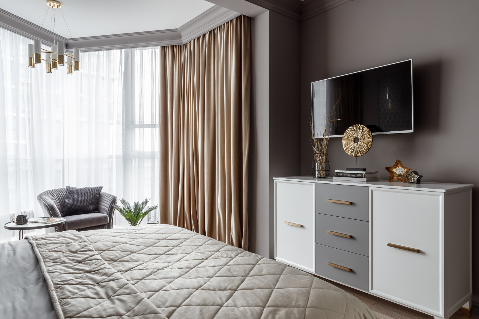 Проект "Квартира в серых оттенках" дизайнера Алисы Свистуновой