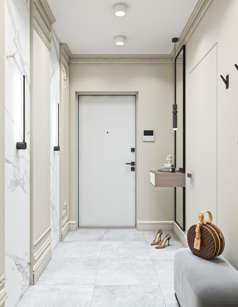 Просторная квартира с гостевой в классическом стиле