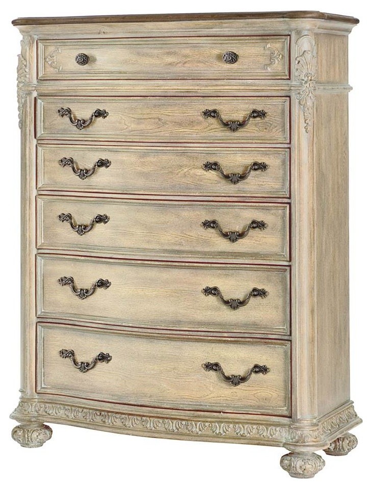 American Drew Jessica Mcclintock Boutique 6 Drawer Chest White