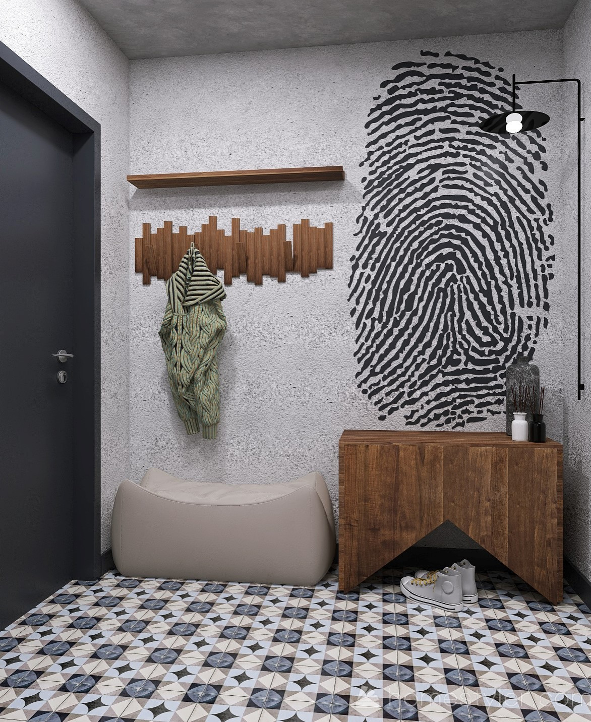 Трёхкомнатная квартира для холостяка