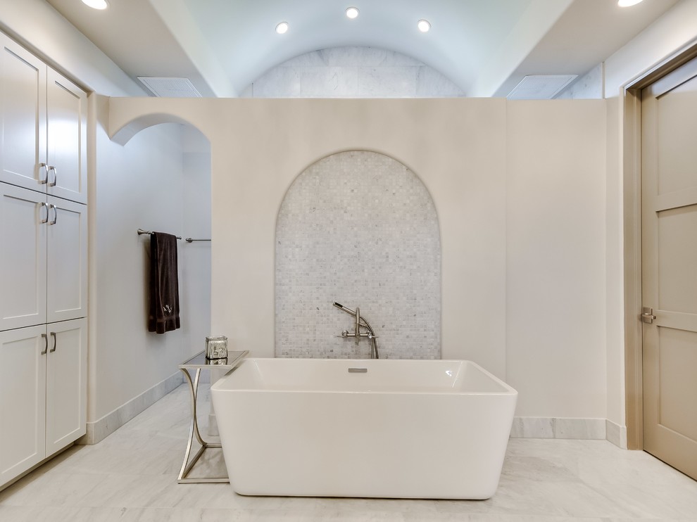 Bathroom - mediterranean bathroom idea in Austin
