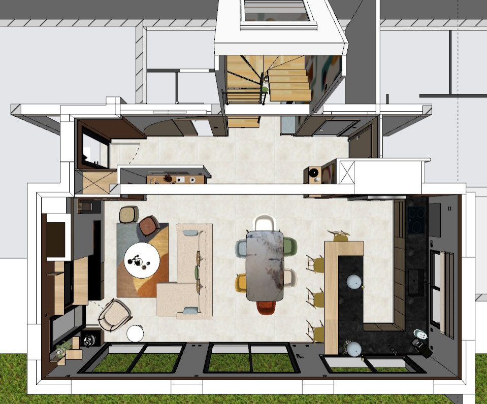 Créer une ambiance arty et chaleureuse dans une superbe maison contemporaine