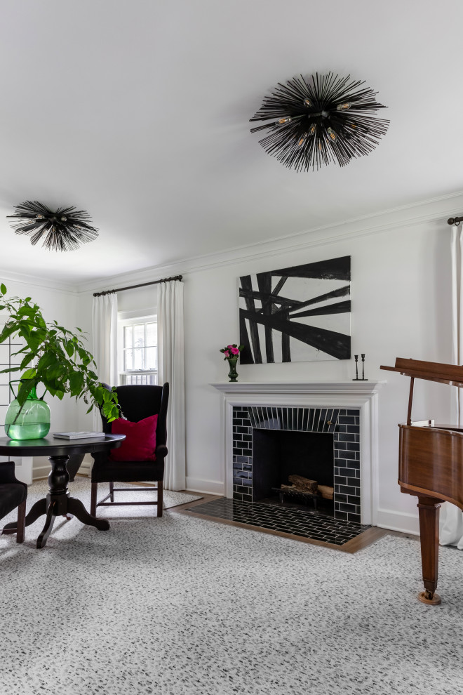 Inspiration for a transitional home design remodel in Indianapolis