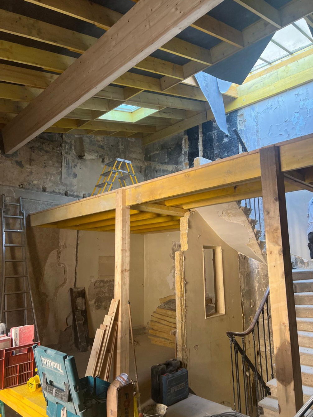 Projet Saint-Michel - Rénovation complète d'une maison de ville