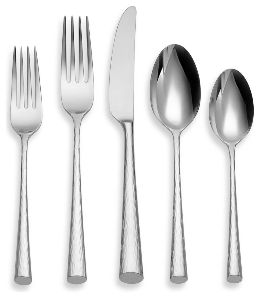 Lenox Marchesa Imperial Caviar Flatware Set Contemporary Flatware