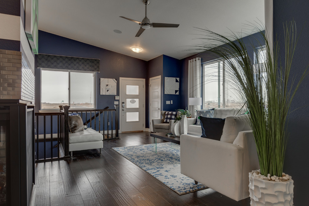 Inspiration for a transitional home design remodel in Denver