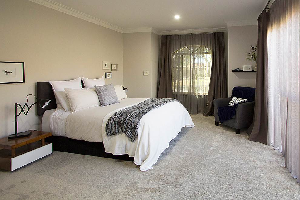 Eclectic bedroom in Perth.