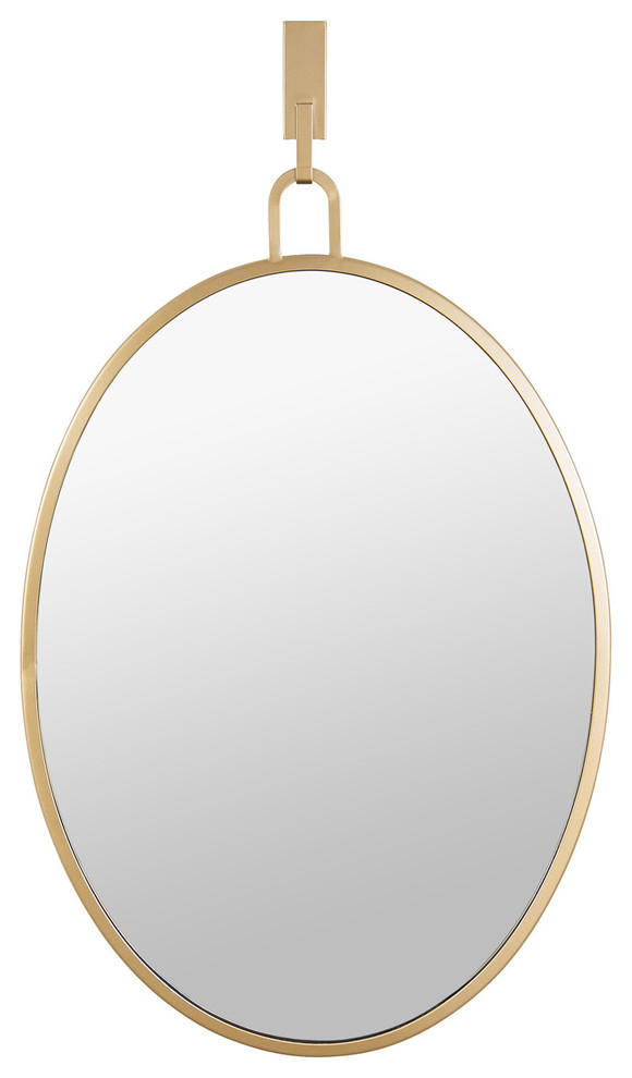 Stopwatch Wall Mirror, Gold Contemporary Wall Mirrors by Varaluz