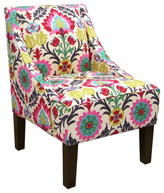 Swoop Arm Chair, Santa Maria Desert Flower Contemporary Armchairs