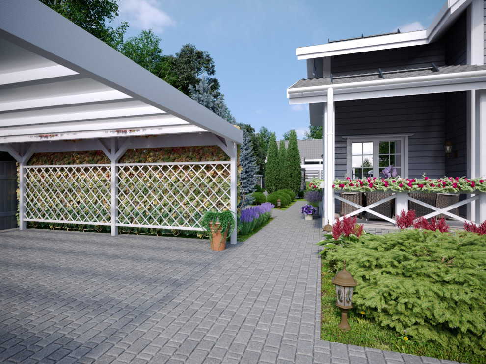 Ландшафтный дизайн в миксе стилей Прованс и Французской классики