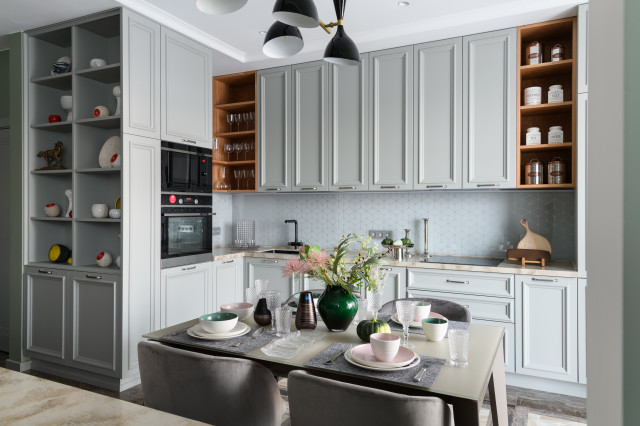 Мята transitional-kitchen