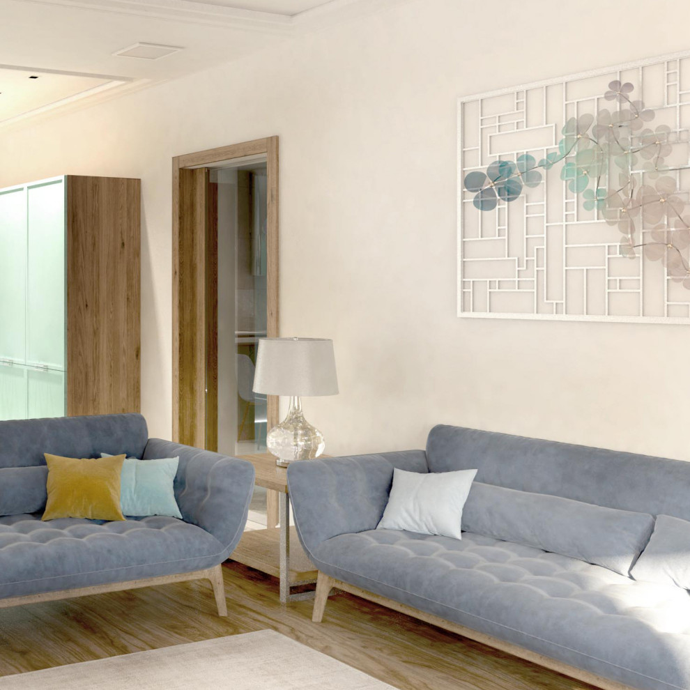 Жилой дом в поселке Иннолово. Интерьер кухни - гостиной.