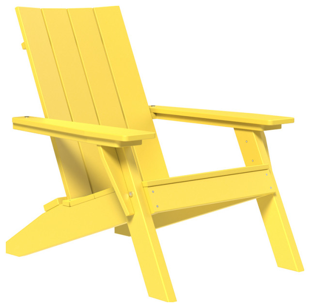 Poly Urban Adirondack Chair, Yellow