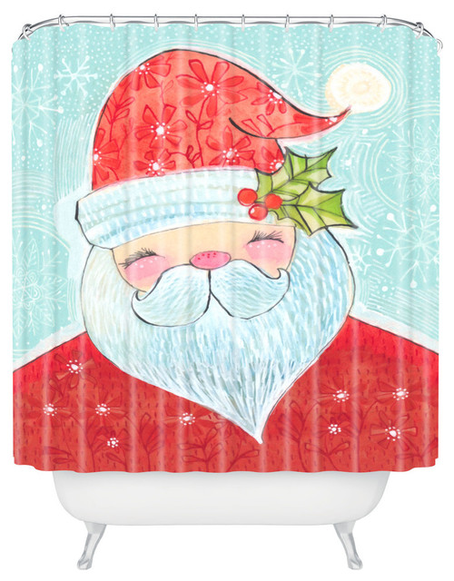 Deny Designs Cori Dantini Sweet Santa Shower Curtain Contemporary Deny Designs Cori Dantini Sweet Santa Shower Curtain Contemporary Curtains
