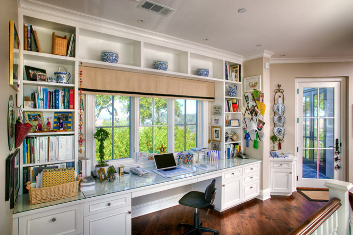 Traditional home office in San Francisco.