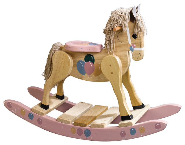 hand painted rocking horse