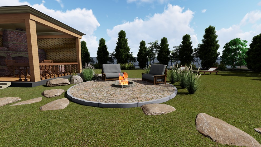 Ландшафтный дизайн-проект участка 15 соток