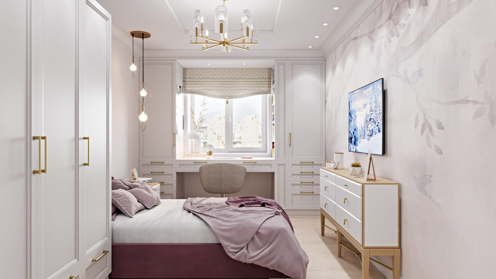 Рабочий стол возле окна