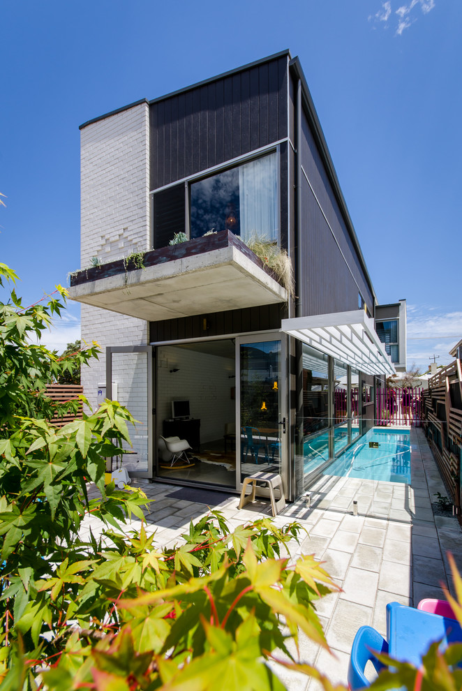 Industrial exterior in Perth with a shed roof.
