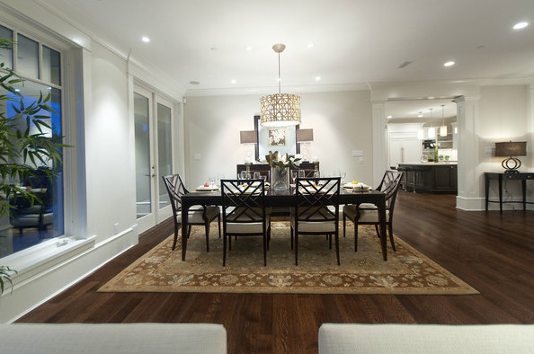 Inspiration for a transitional dining room in Vancouver.