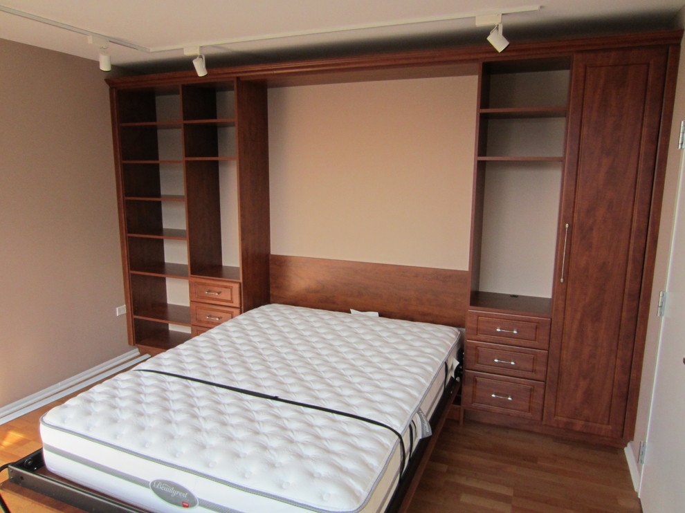 Transitional bedroom photo in Chicago