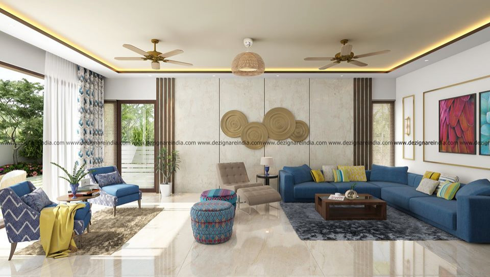 Photo of a modern living room in Bengaluru.