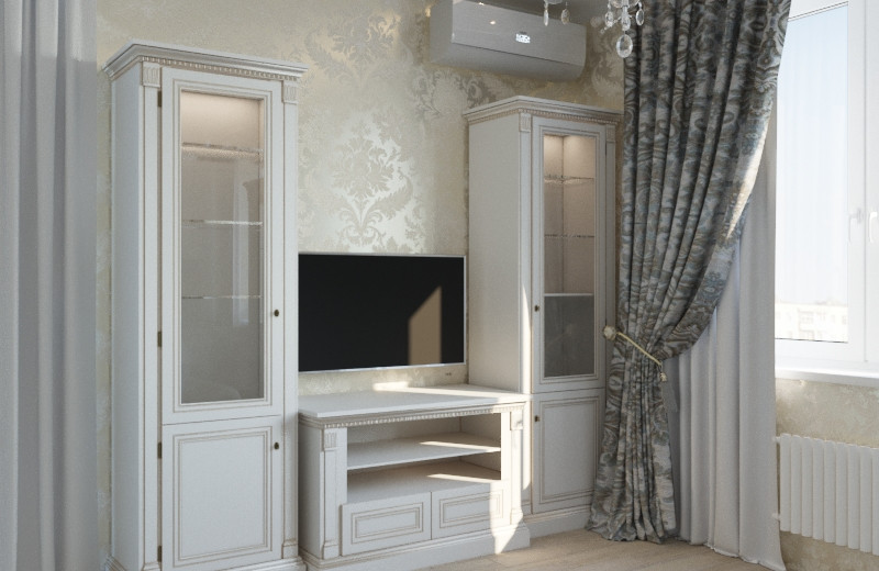 Проект квартиры  в Выхино в  стиле неоклассика