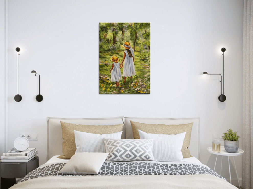 Спальня - Дизайн интерьера - Картины художницы Дианы Маливани (1)