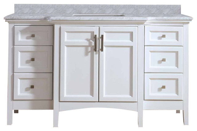 Luz Single Bathroom Vanity Set Transitional Bathroom Vanities And Sink Consoles By Ari Kitchen Bath Houzz