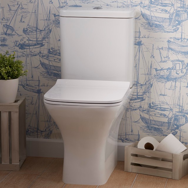 Cooke & Lewis Lanzo CloseCoupled Toilet with Soft Close Seat