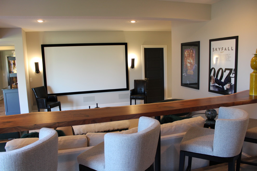 Design ideas for a home theatre in Kansas City.