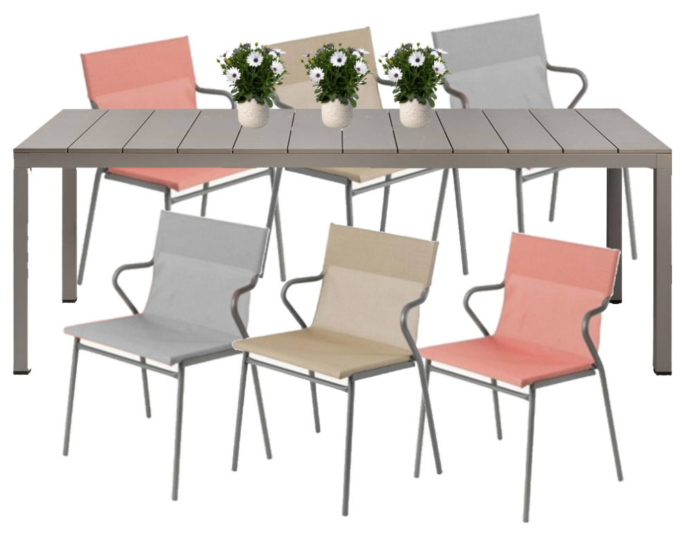 Jardín nuevo mobiliario y toldo Contemporary Patio Other by