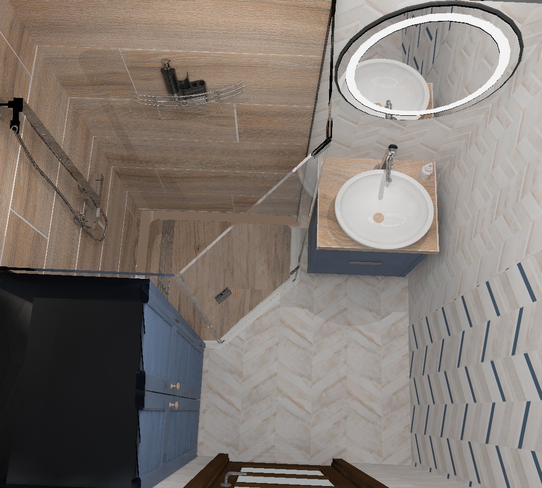 Ванная переделанная в душевую