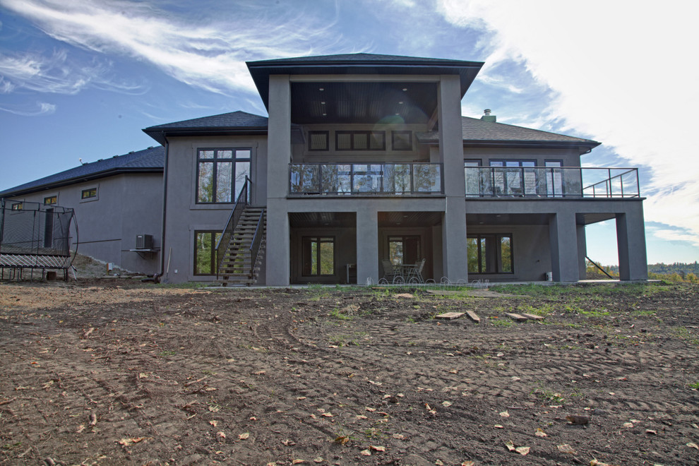 Luxury Acreage Estate in Alberta Contemporary Exterior Edmonton