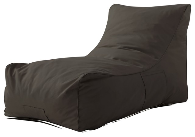 Resty Bean Bag Chair Lounger Nylon Indoor Outdoor Self Expanding Brown