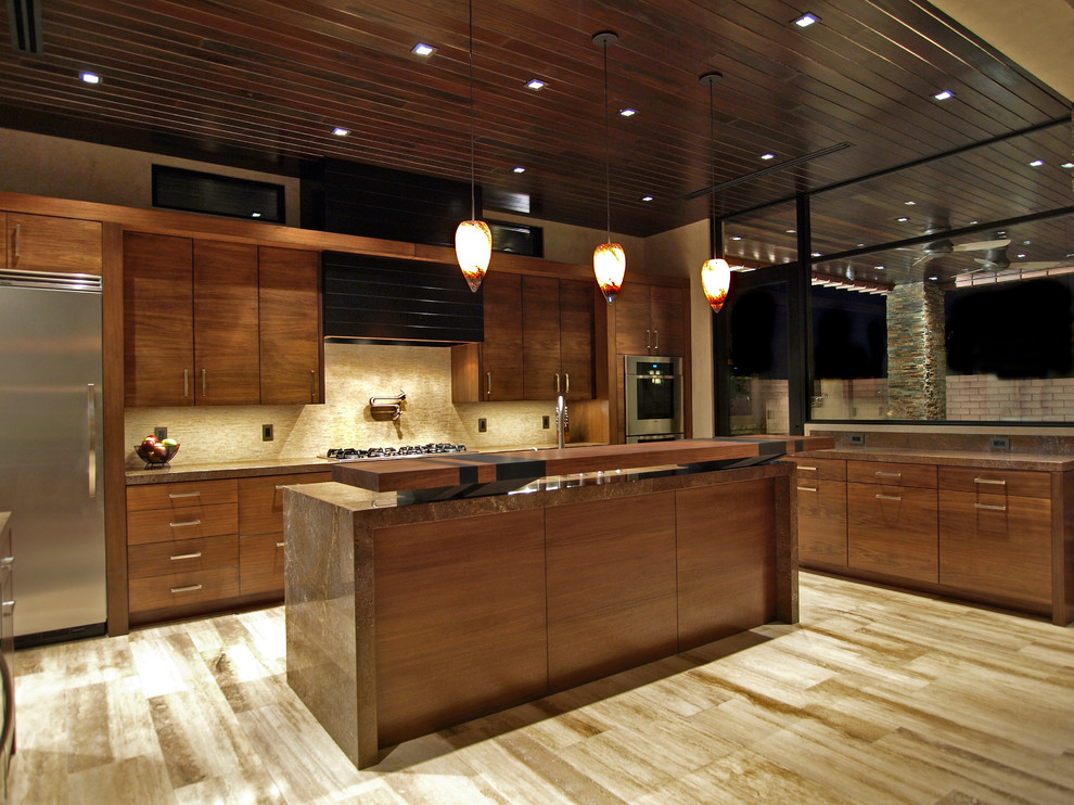 Design ideas for a contemporary kitchen in Las Vegas.