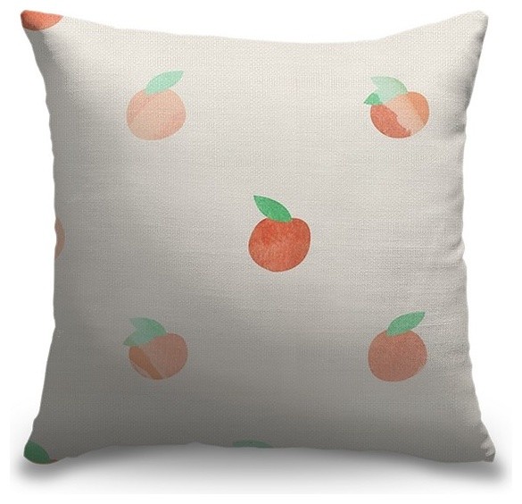 Peach" Pillow Contemporary Decorative Pillows by Great Big Canvas