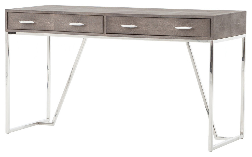 Faux Shagreen Desk Contemporary Desks And Hutches By The