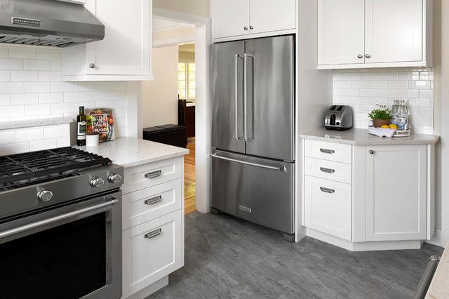 A Pullout Countertop Adds Function To A 90 Square Foot Kitchen